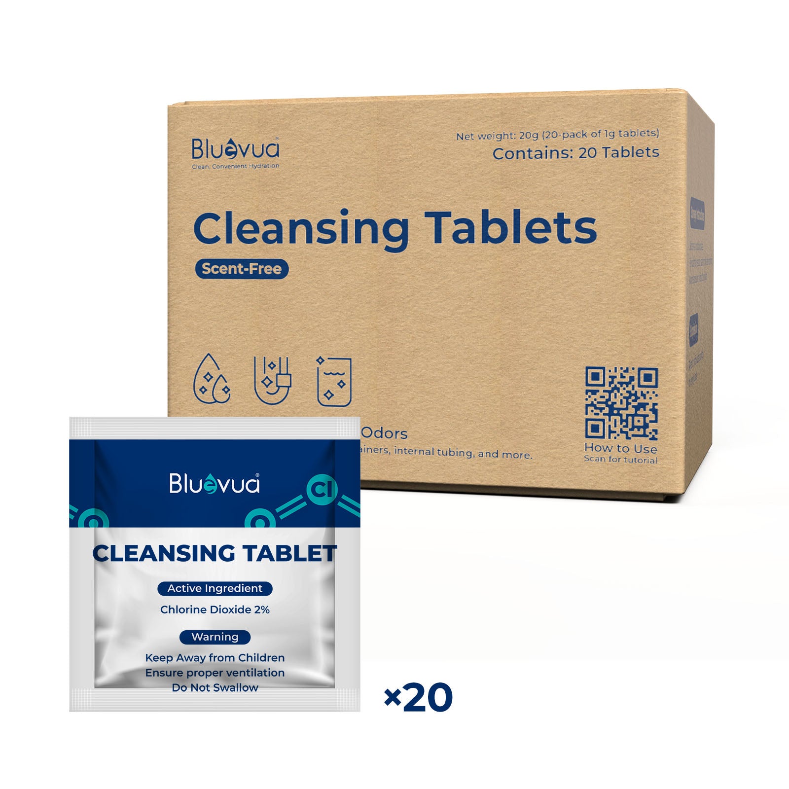 Bluevua Cleansing Tablet 20 Uses
