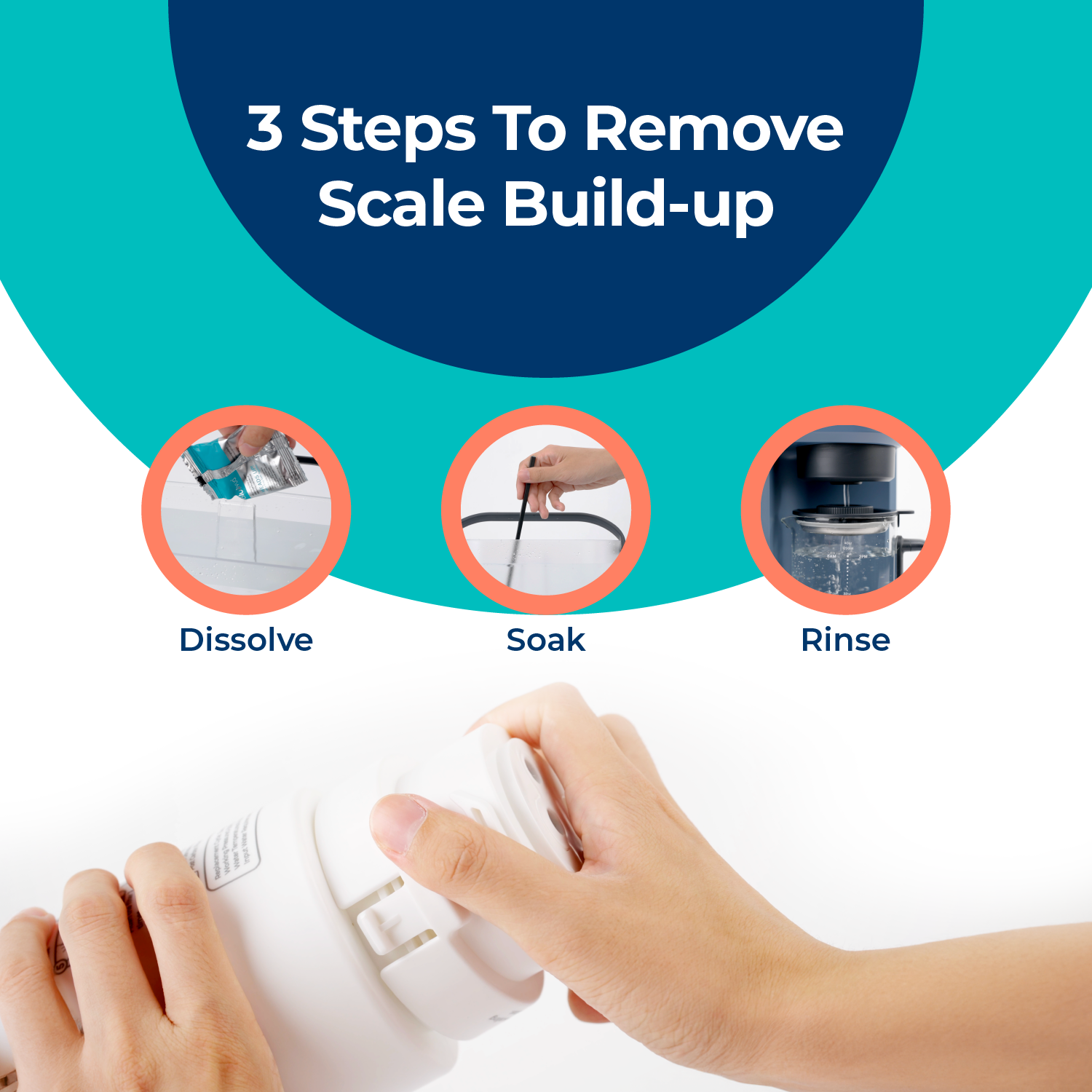 Descaling Kit for ROPOT-Lite, ROPOT-Lite(UV) and ROPOT-Travel