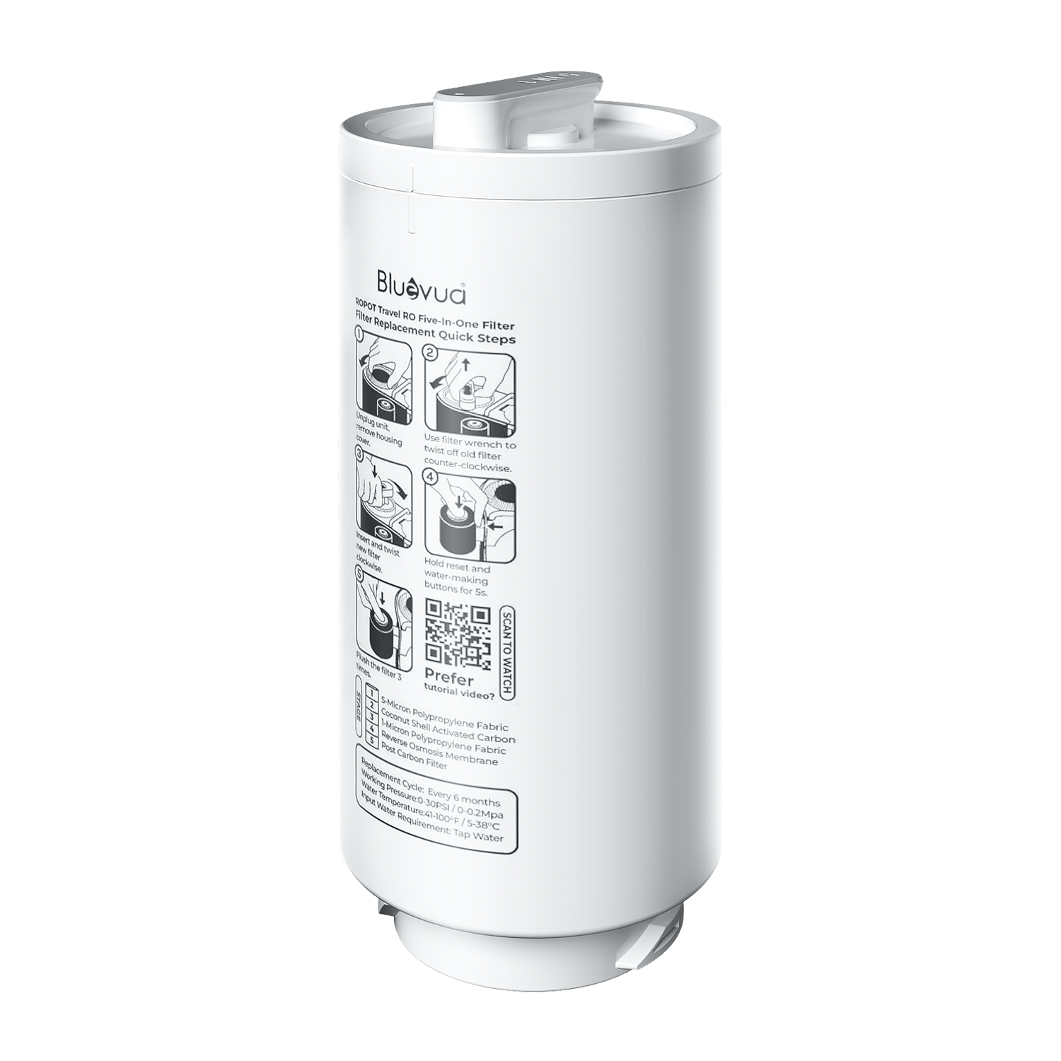 5-in-1 Replacement Filter for ROPOT-Travel
