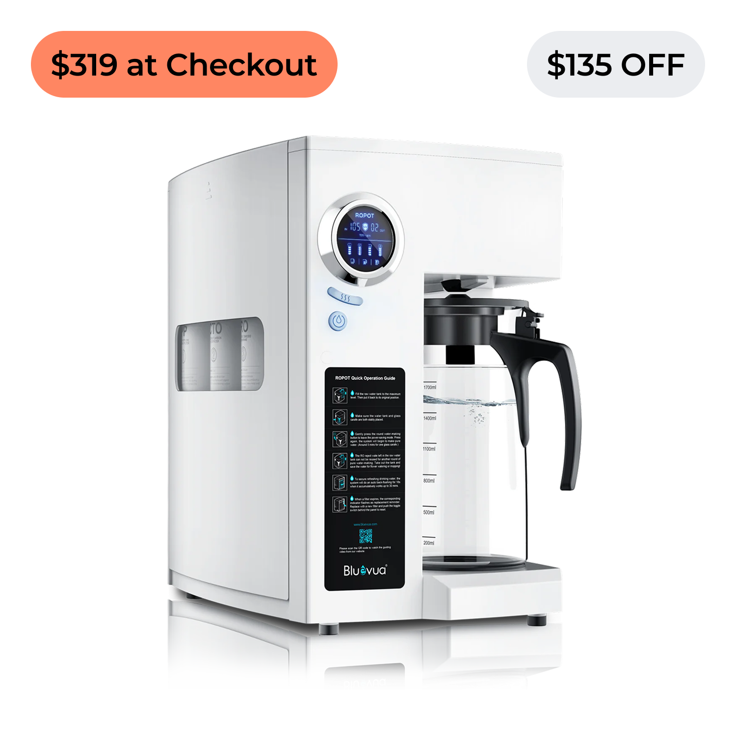 ROPOT(UV) Countertop Reverse Osmosis Water System